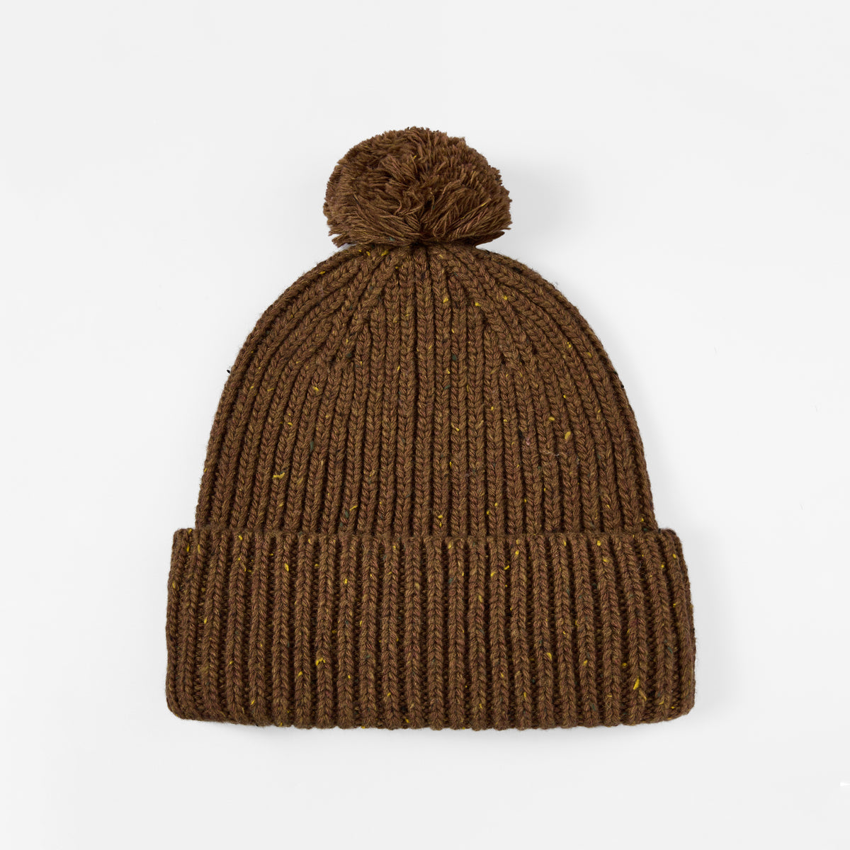 Blank Wool Flecked Pom Pom Beanie Wholesale - 1192 foremosthat