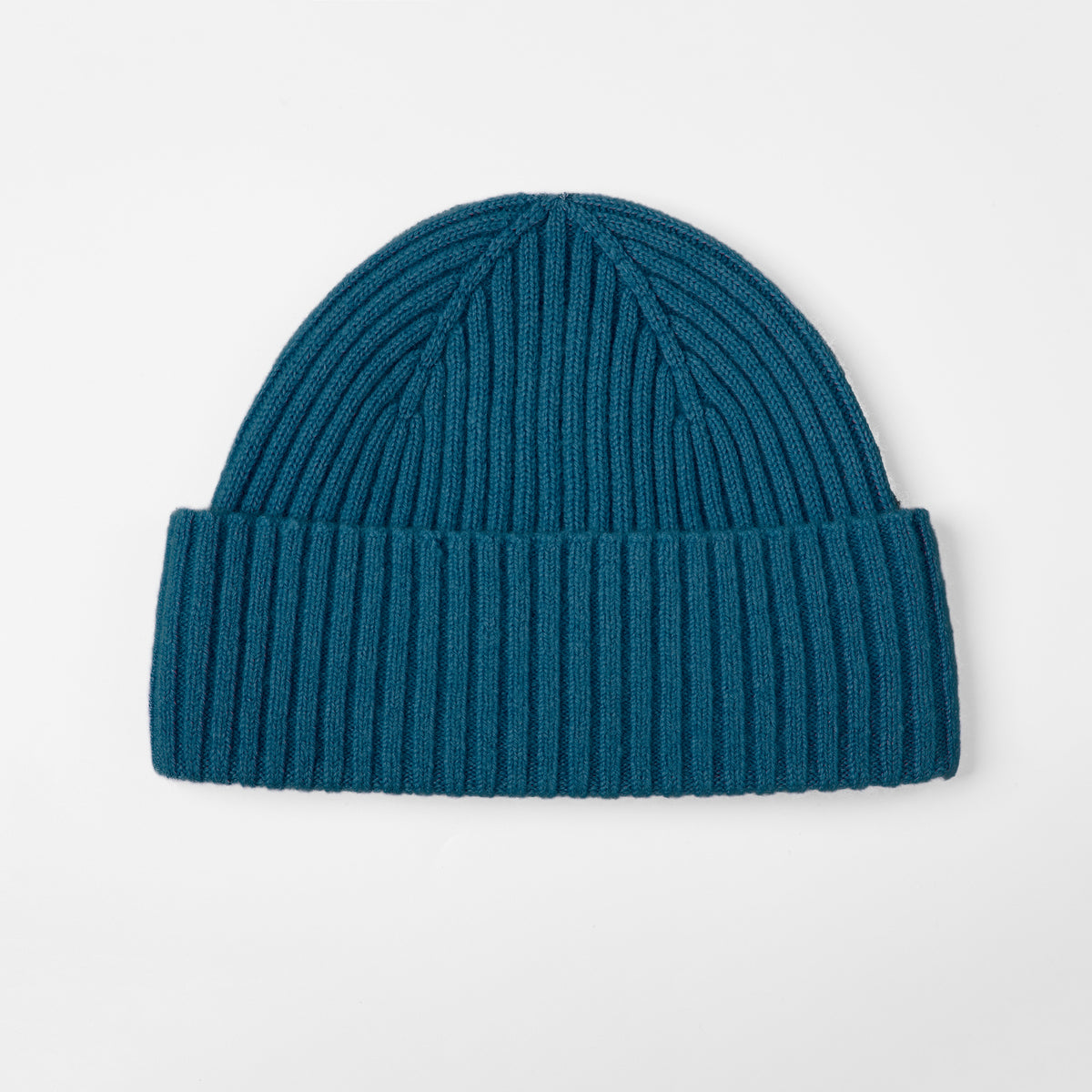 Blank Seamless 100% Merino Wool Beanie - 1224 Turquoise foremosthat