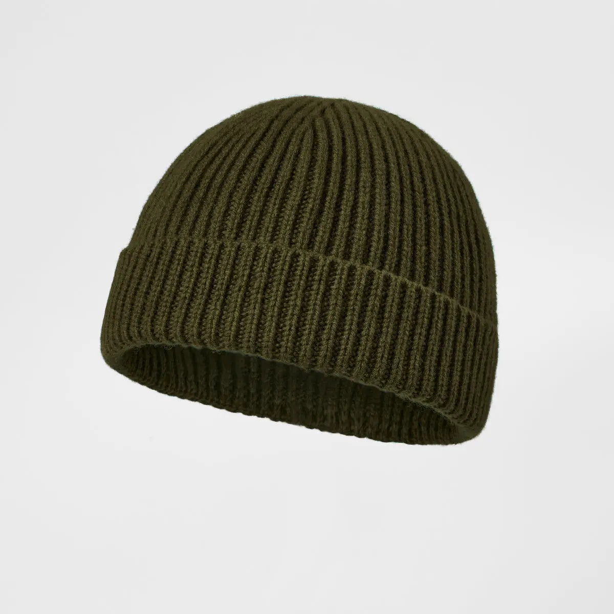 Blank 100% Merino Wool Short Fisherman Beanie Wholesale - 1281 Foremost Hat-Wholesale & Custom Hats