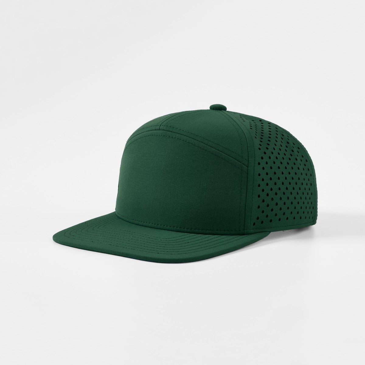 Blank Recycled 7 Panel Flat Bill Perforated Snapback Cap Wholesale - 6472 Foremost Hat-Wholesale & Custom Hats