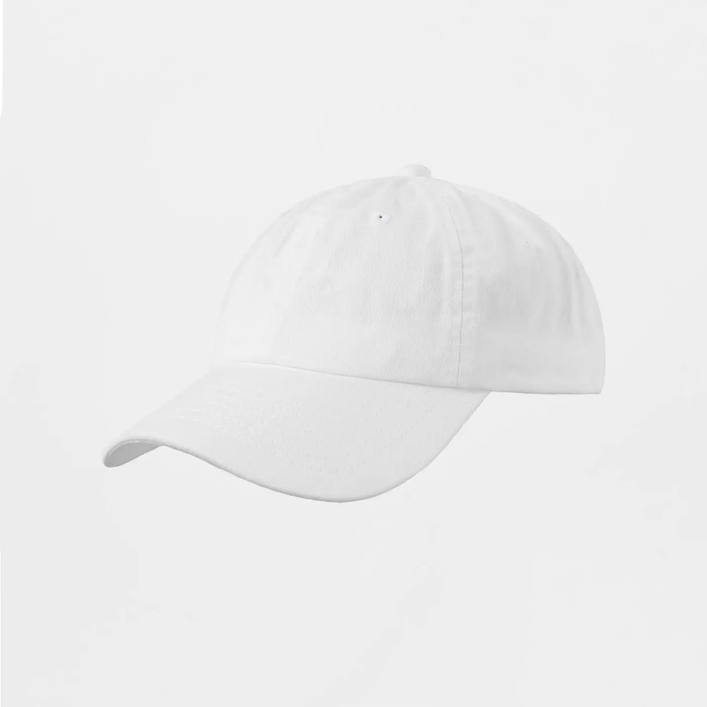 Blank Unstructured Cotton Sanded Dad Hat - 6019 White Foremost Hat