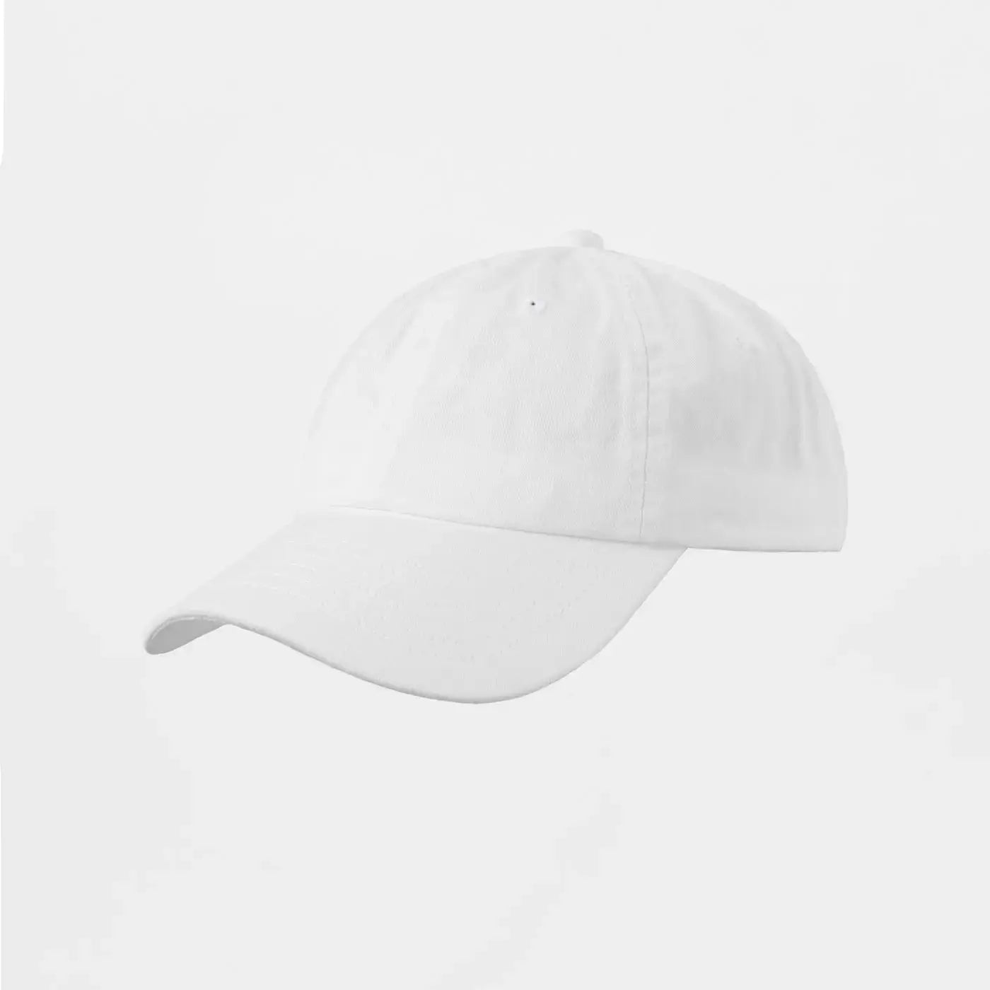 Blank Unstructured Cotton Sanded Dad Hat - 6019 White Foremost Hat