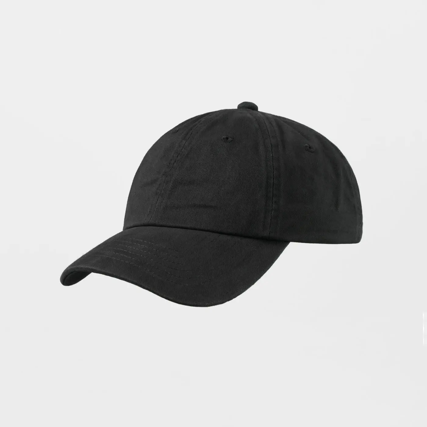 Blank Unstructured Cotton Sanded Dad Hat - 6019 Black Foremost Hat