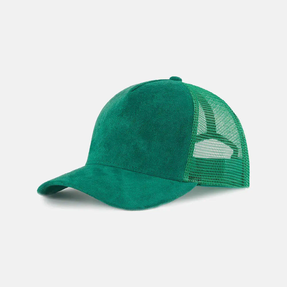 Blank 5 Panel Suede Trucker Hats Wholesale - 6710 foremosthat