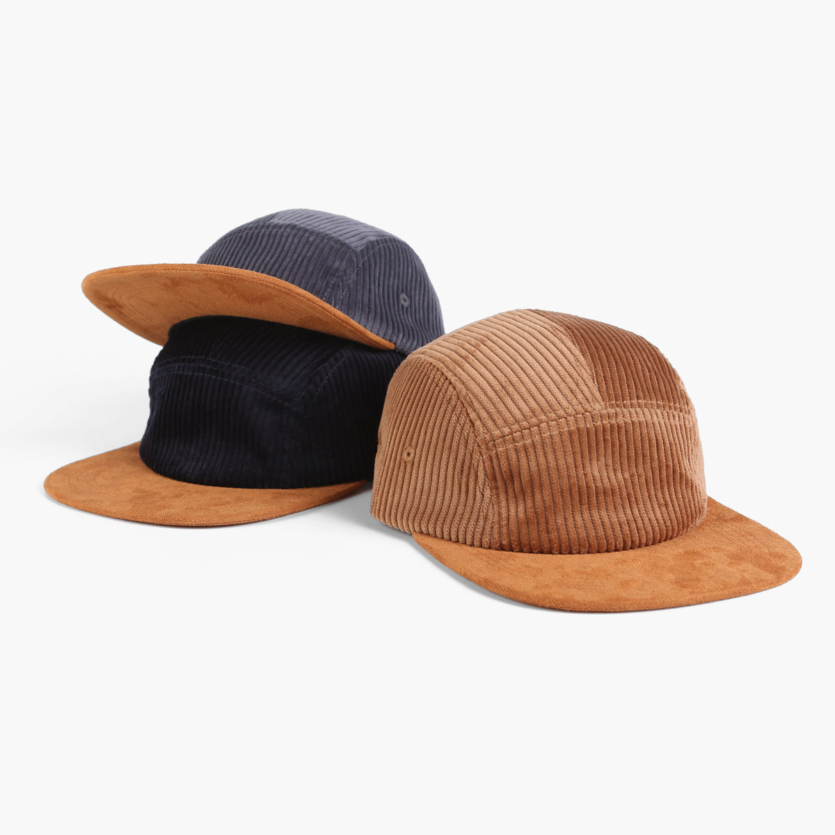 Blank 5 Panel Corduroy Camper Hat Wholesale - 6715 Foremost Hat-Wholesale & Custom Hats