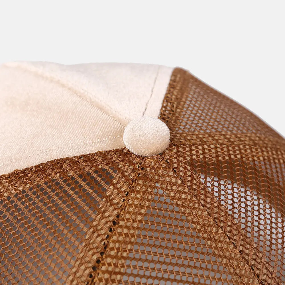 Blank 5 Panel Velvet Trucker Hat - 6529 foremosthat