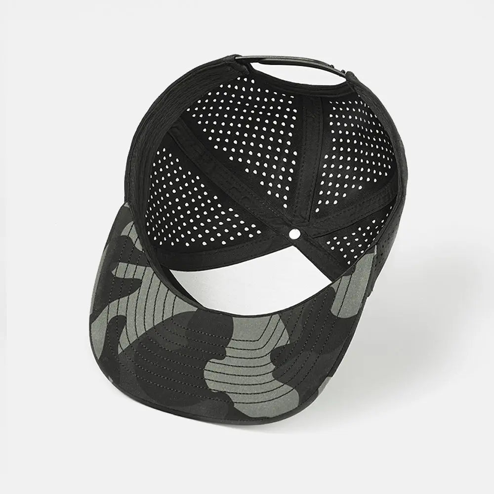 Blank 5 Panel Water Repellent Perforated Snapback Hat - 6023 foremosthat