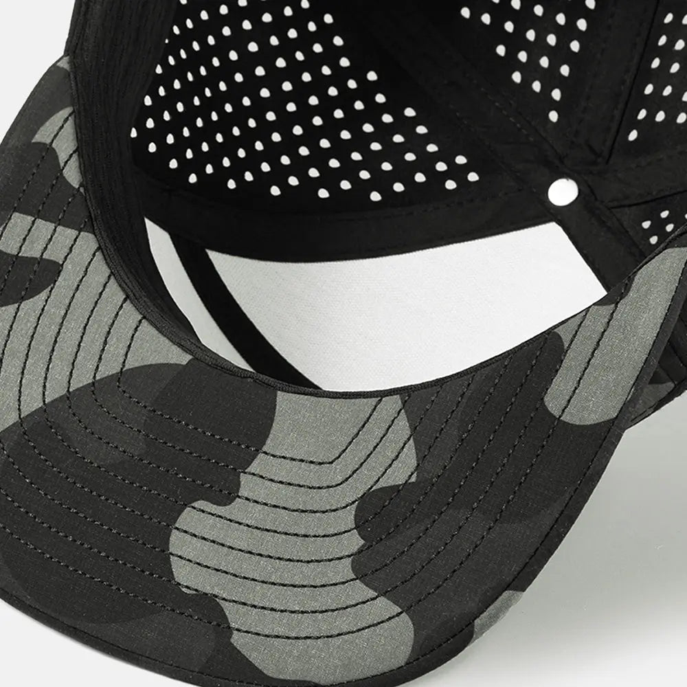 Blank 5 Panel Water Repellent Perforated Snapback Hat - 6023 foremosthat