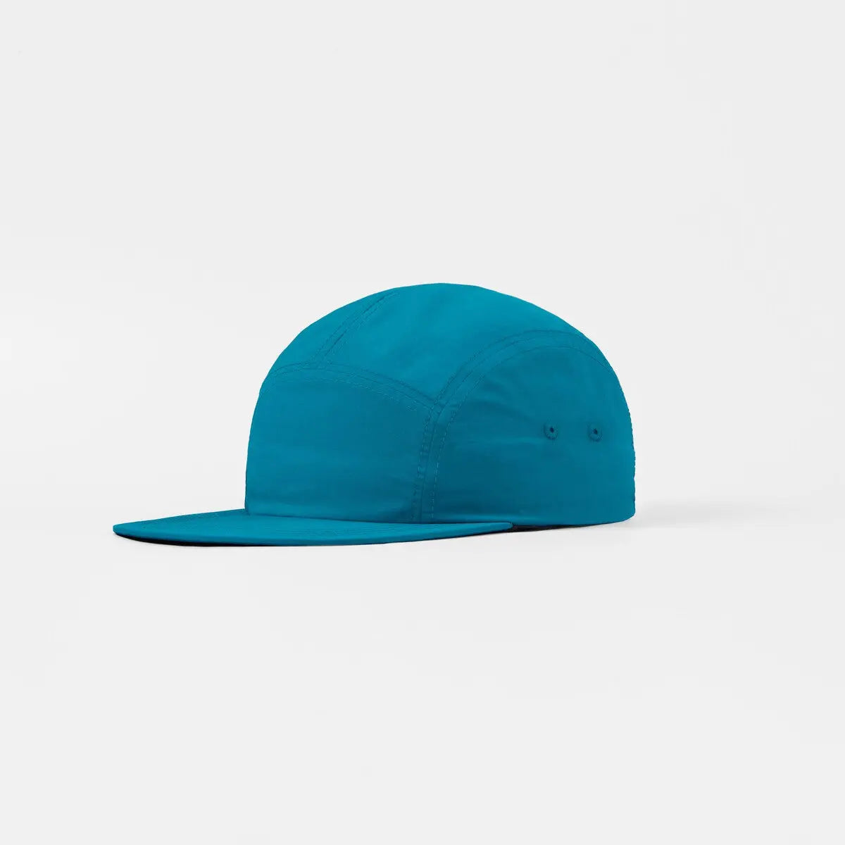 Blank 5 Panel Nylon Camper Hat - 6016 Turquoise Foremost Hat