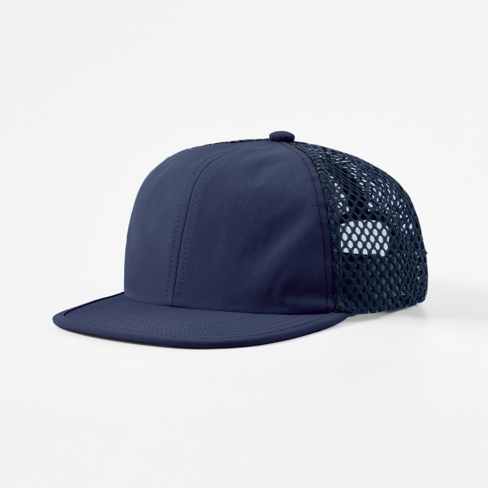 Blank 6 Panel Nylon Mesh Recycled Snapback Trucker Hat Wholesale - 6482 Foremost Hat-Wholesale & Custom Hats