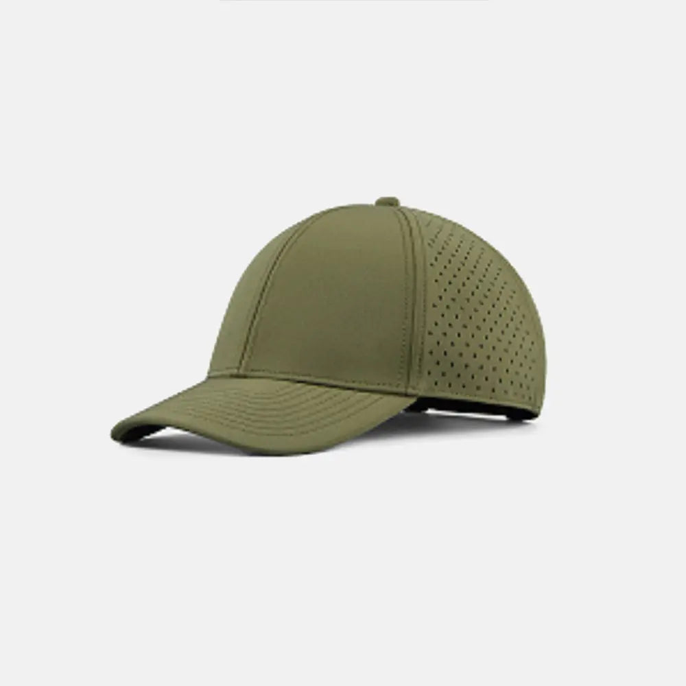 Blank 6 Panel Water Repellent Perforated Snapback Hats - 6266 foremosthat