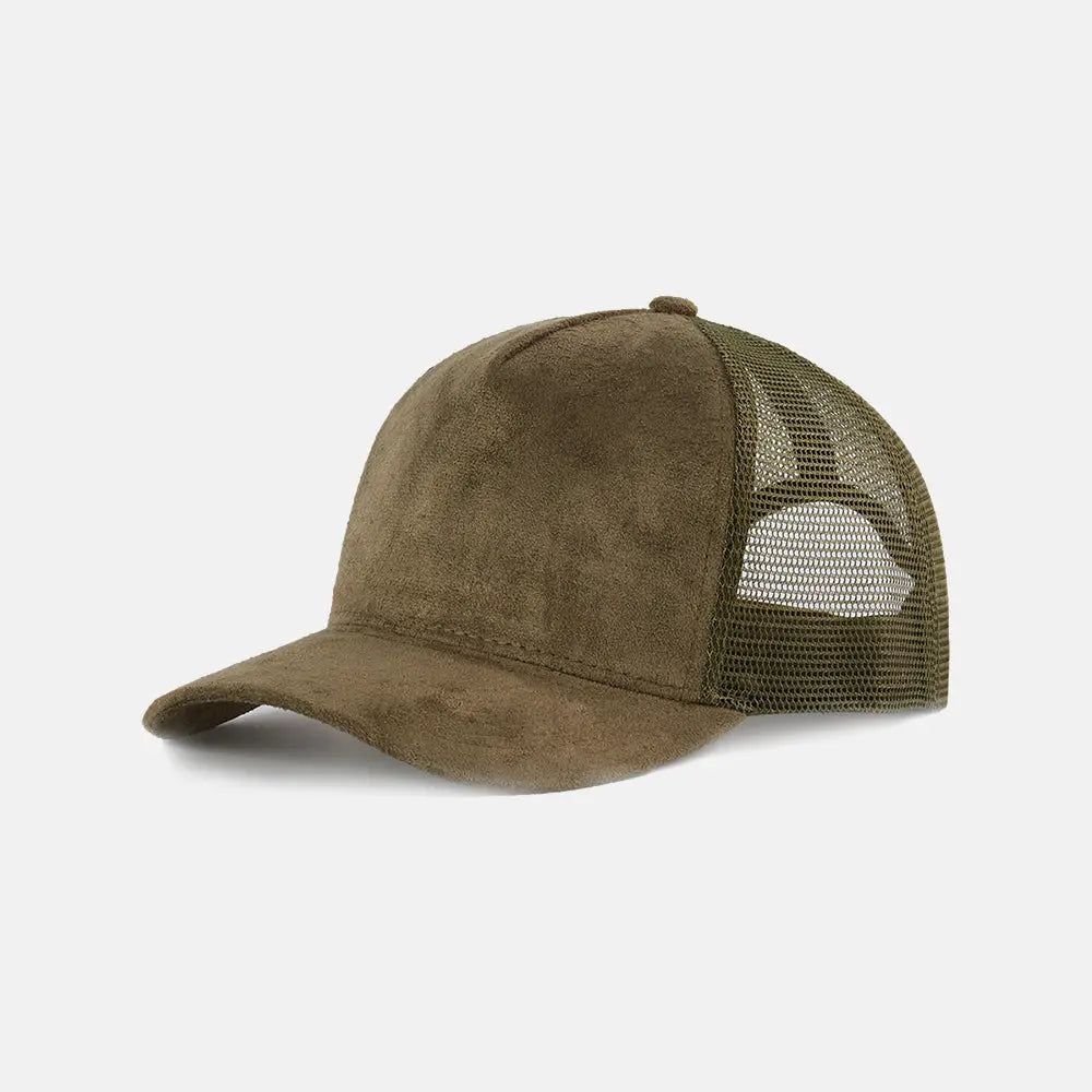 Blank 5 Panel Suede Trucker Hats Wholesale - 6710 foremosthat