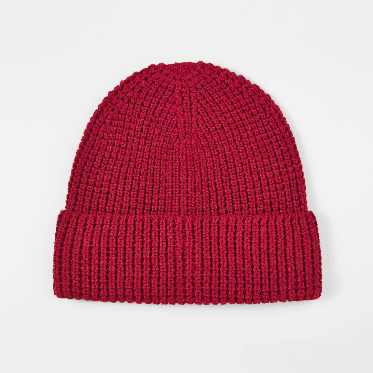 Blank Knit Cuffed Wool Waffle Beanie Wholesale - 1546 Foremost Hat-Wholesale & Custom Hats