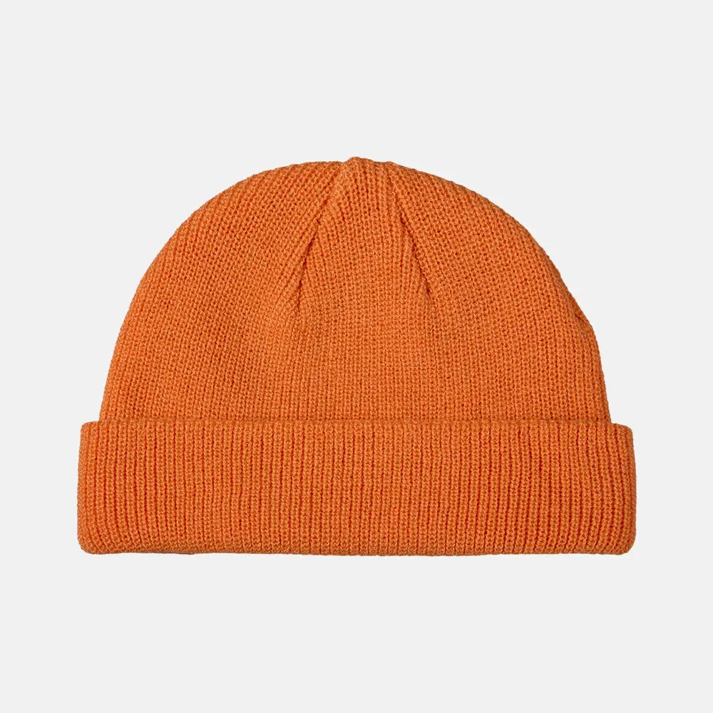 Blank Recycled Cuffed Fisherman Beanie - 1195 Orange Foremost Hat