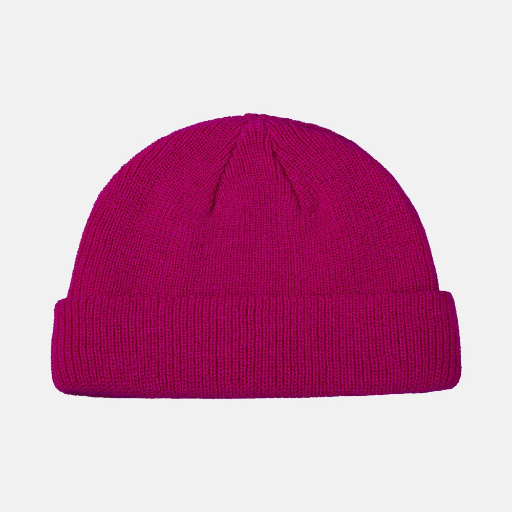 Blank Recycled Cuffed Fisherman Beanie - 1195 Rose Red Foremost Hat