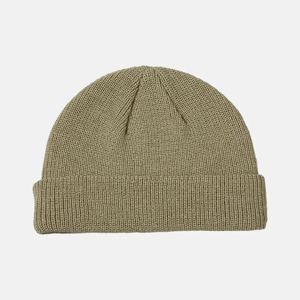 Blank Recycled Cuffed Fisherman Beanie - 1195 Khaki Foremost Hat