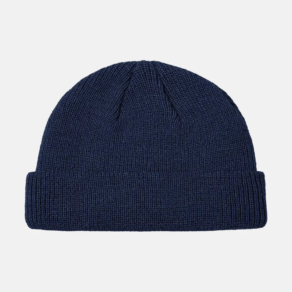 Blank Recycled Cuffed Fisherman Beanie - 1195 Navy Foremost Hat