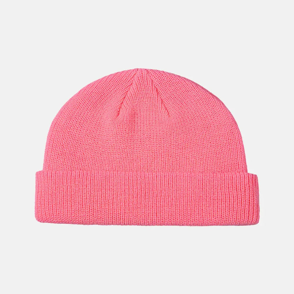 Blank Recycled Cuffed Fisherman Beanie - 1195 Pink Foremost Hat