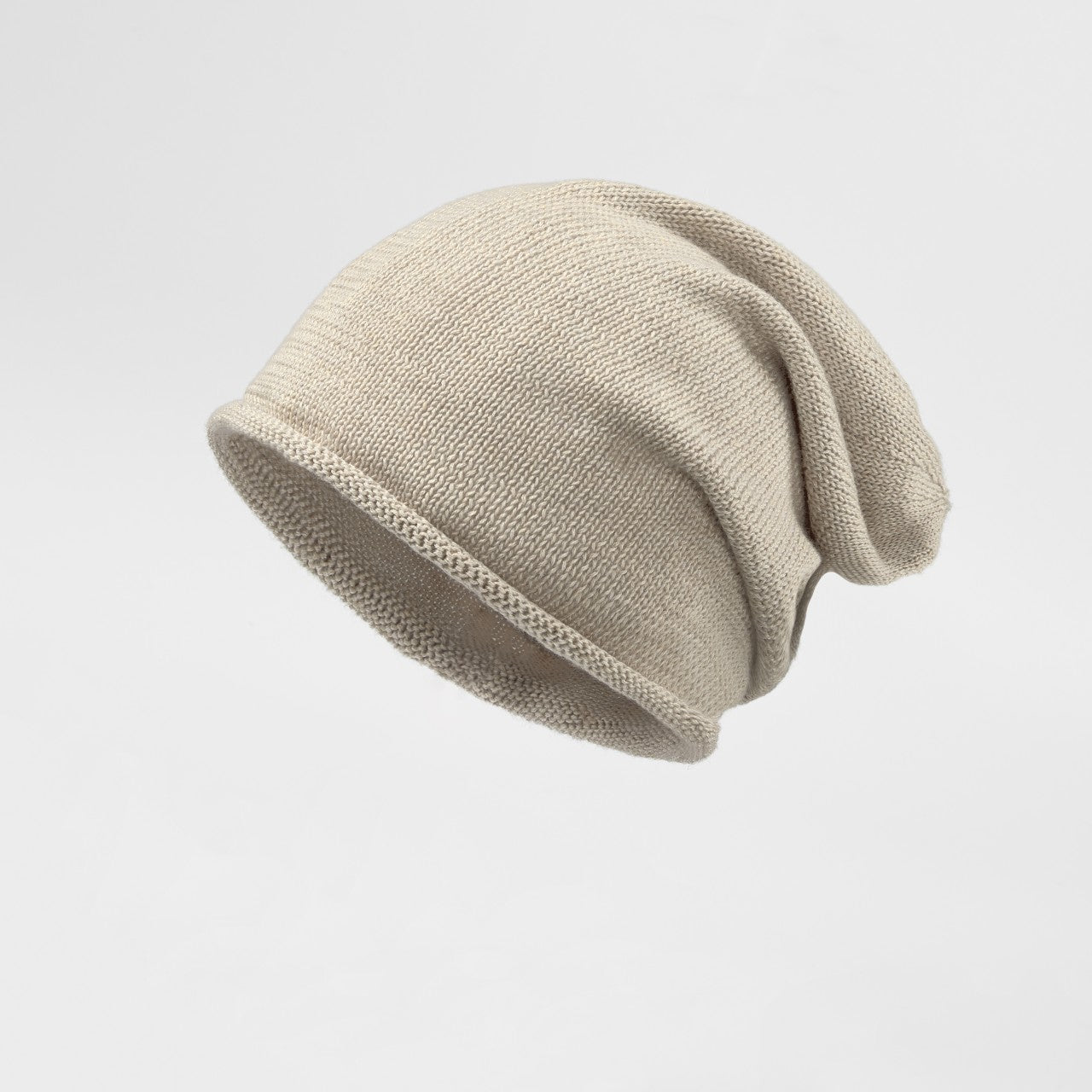 Blank RWS Merino Wool Blend Slouchy Knit Beanie Wholesale - 1258 Foremost Hat-Wholesale & Custom Hats