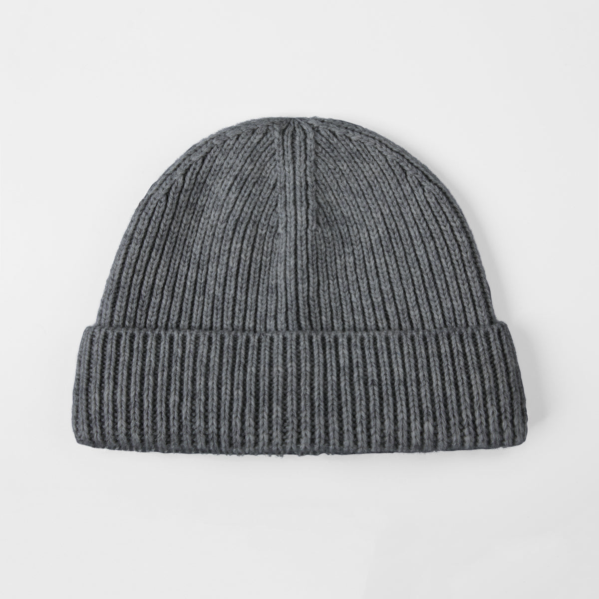 Blank 100% Merino Wool Short Fisherman Beanie Wholesale - 1281 foremosthat