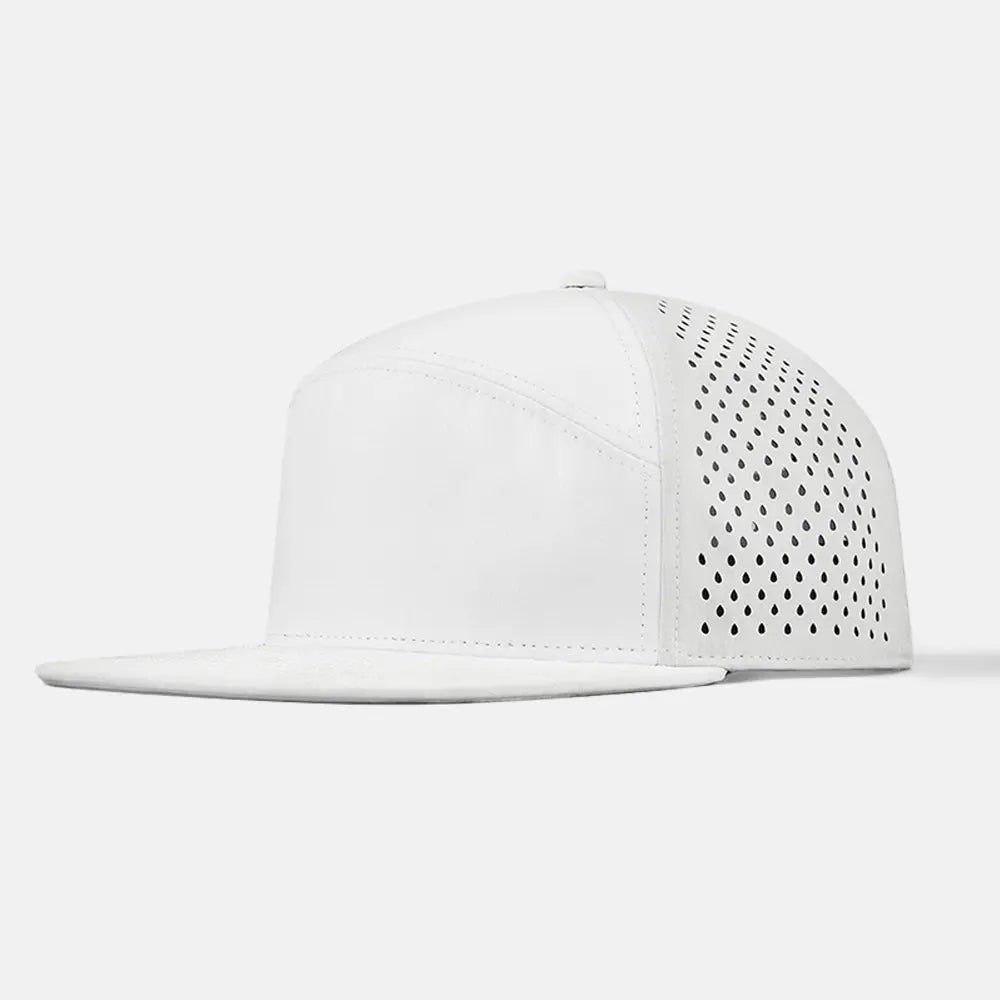 Blank 5 Panel Water Repellent Perforated Snapback Hat - 6023 foremosthat