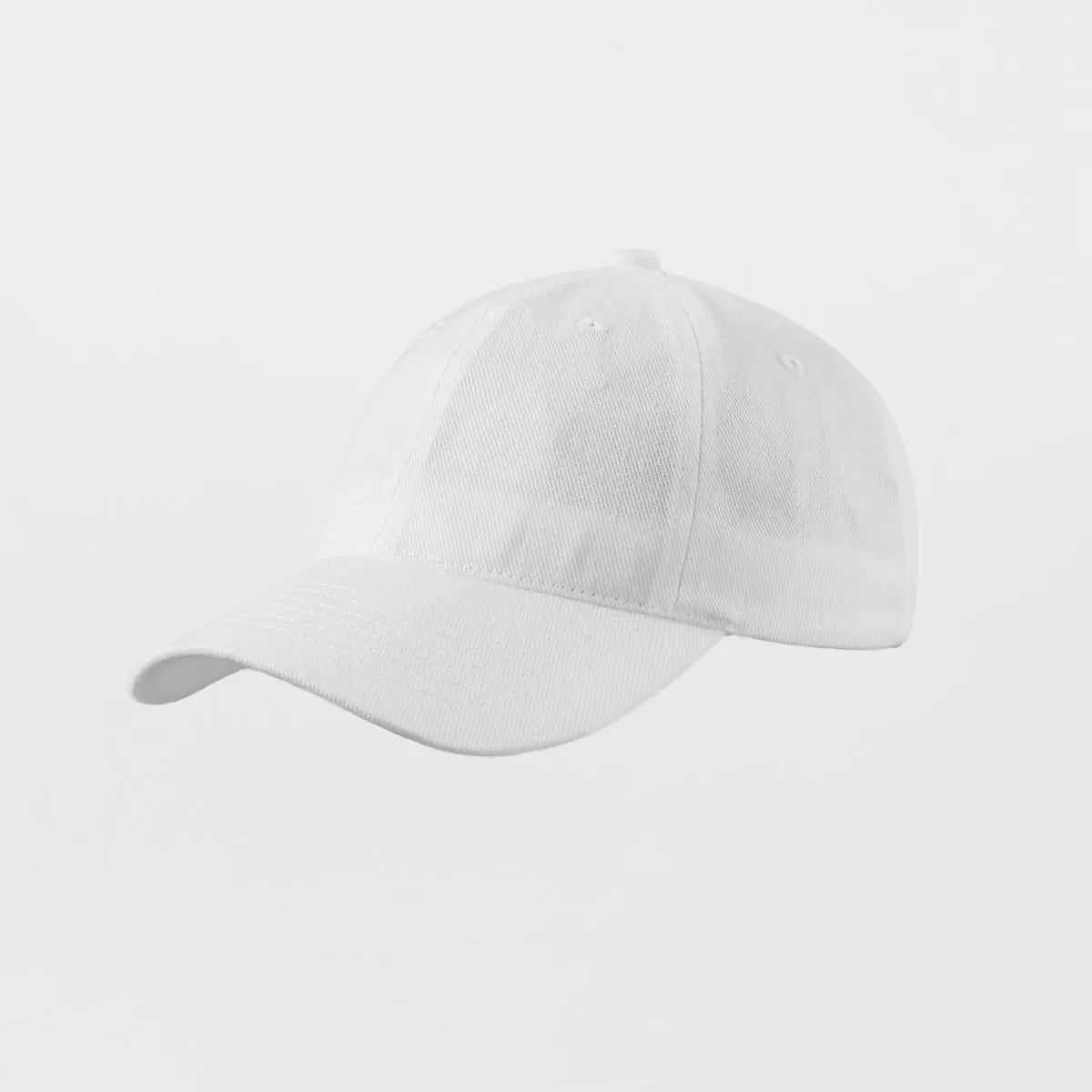 Blank Organic Cotton Dad Hat Wholesale- 6147 White foremosthat