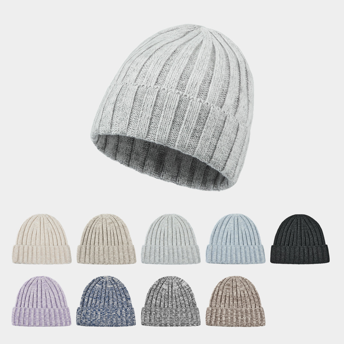 Blank Cashmere Merino Wool Blend Cuff Beanie Wholesale - 1313     Foremost Hat-Wholesale & Custom Hats