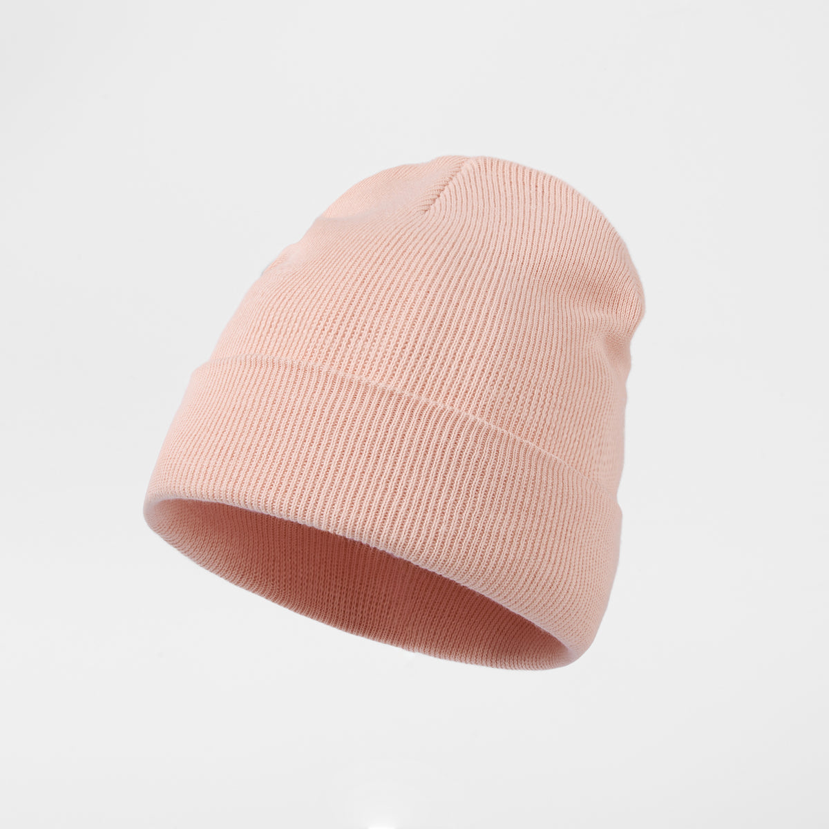 Blank 100% Organic Cotton Beanie Wholesale - 1101    Peach foremosthat