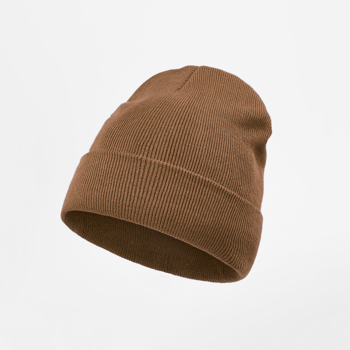 Blank 100% Organic Cotton Beanie Wholesale - 1101    Caramel foremosthat