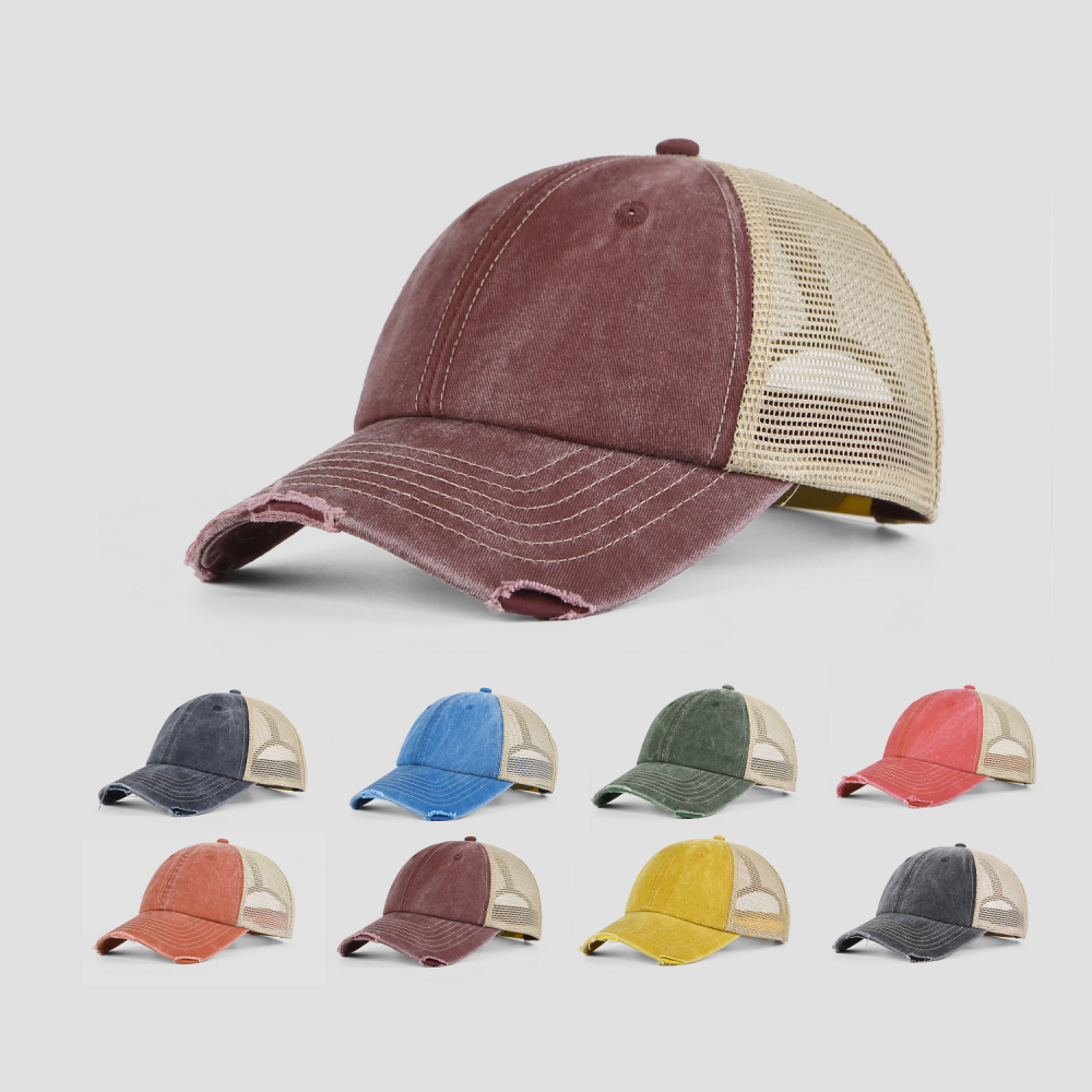 Blank Cotton Sand Vintage Trucker Hats Wholesale - 6532     Foremost Hat-Wholesale & Custom Hats