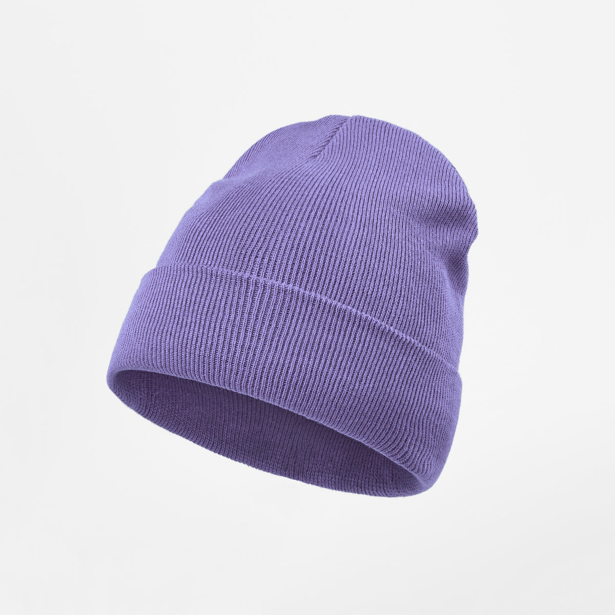 Blank 100% Organic Cotton Beanie Wholesale - 1101    Purple foremosthat