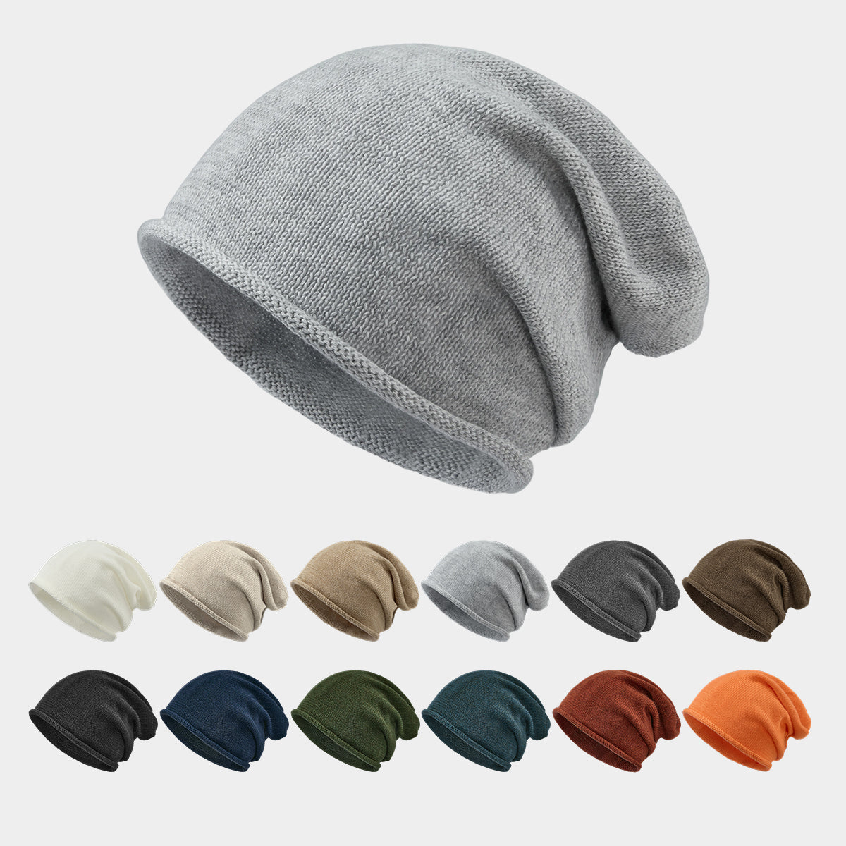 Blank RWS Merino Wool Blend Slouchy Knit Beanie Wholesale - 1258     Foremost Hat-Wholesale & Custom Hats