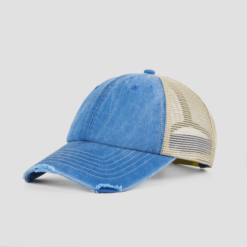 Blank Cotton Sand Vintage Trucker Hats Wholesale - 6532     Foremost Hat-Wholesale & Custom Hats