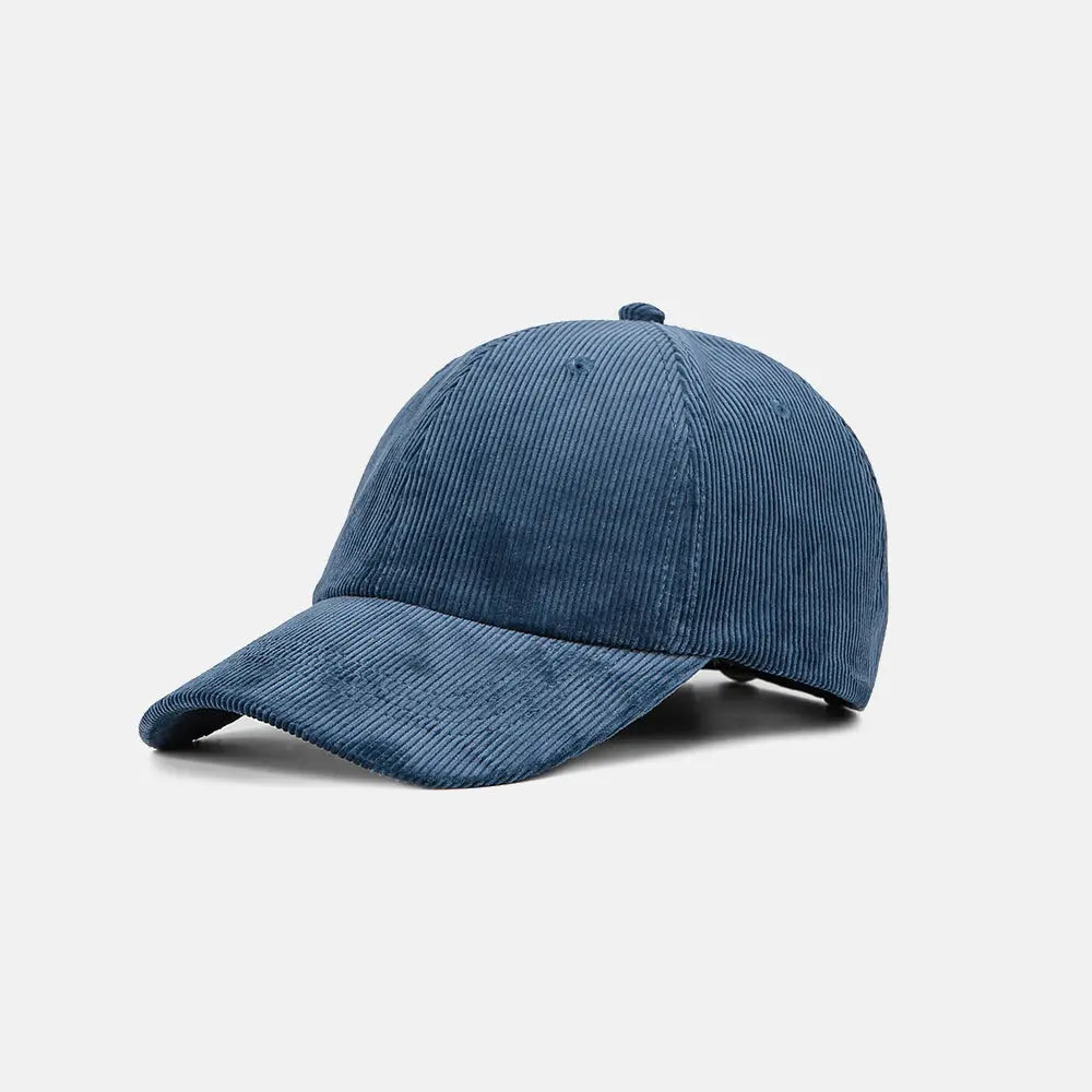 Blank Vintage 6 Panel Corduroy Dad Hat - 6505  Navy Foremost Hat