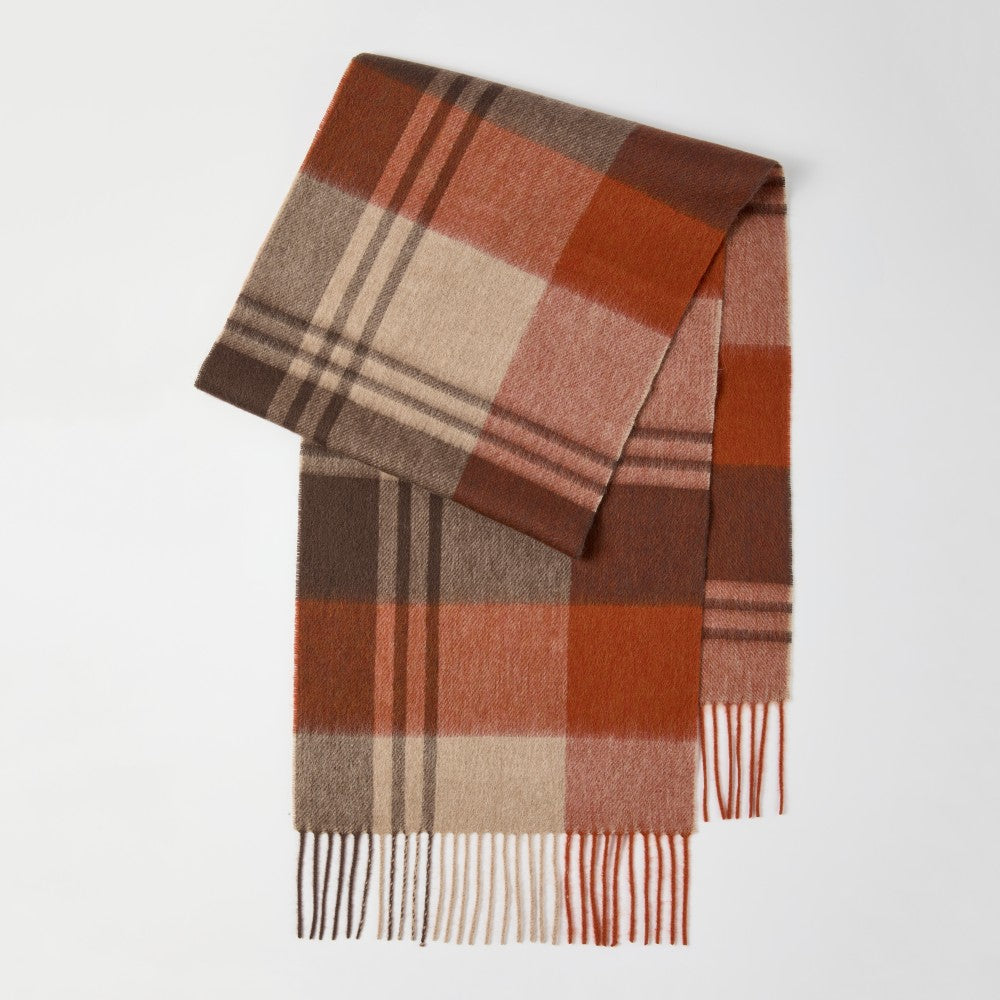 Blank 100% Sheep Wool Plaid Scarf Wholesale     Foremost Hat-Wholesale & Custom Hats