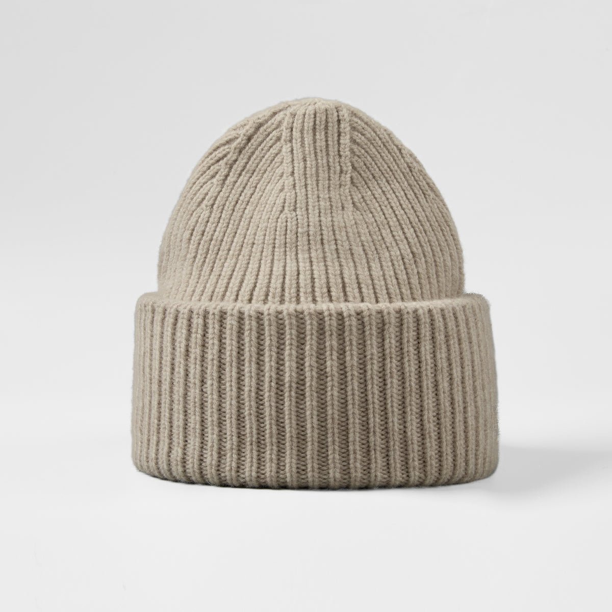 Blank High-Cuffed 100% Merino Wool Beanie - 1338     foremosthat