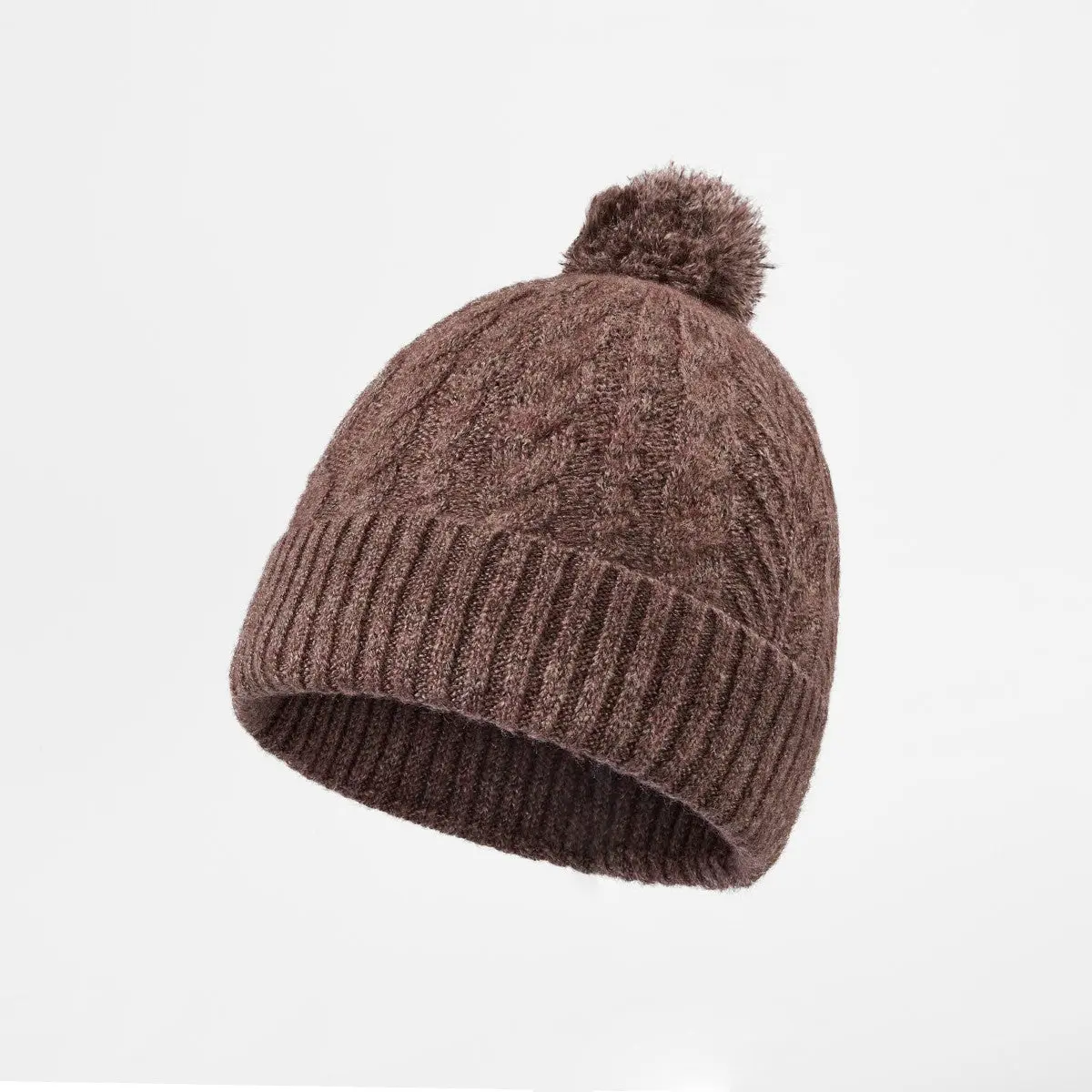 Blank Recycled Polyester Knitted Bobble Hat Wholesale - 1335     Foremost Hat-Wholesale & Custom Hats