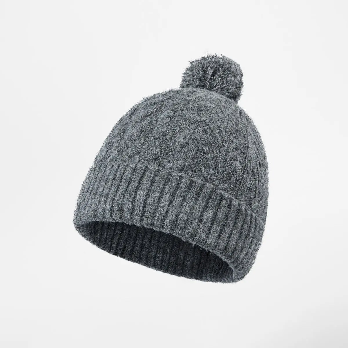 Blank Recycled Polyester Knitted Bobble Hat Wholesale - 1335     Foremost Hat-Wholesale & Custom Hats