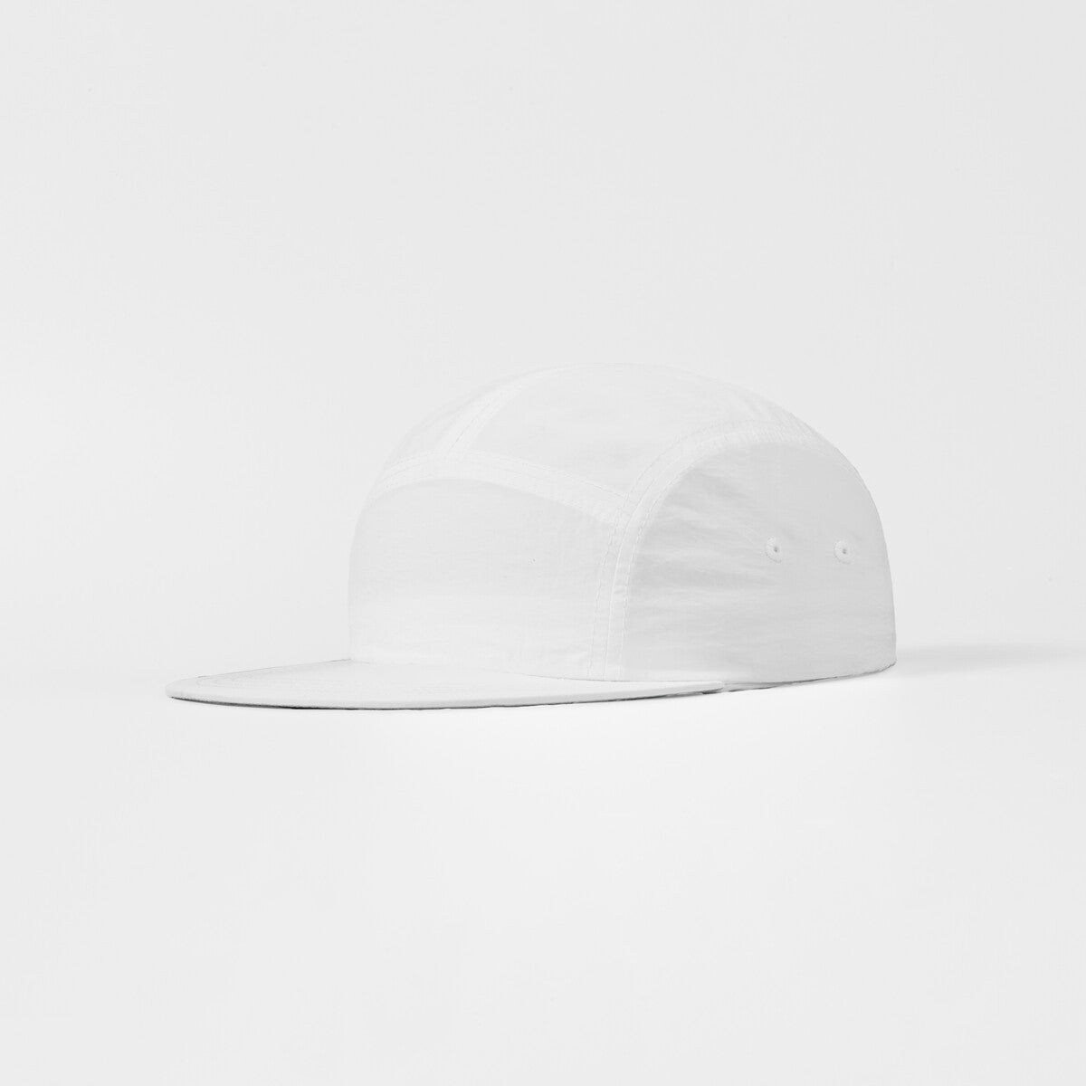 Blank 5 Panel Nylon Camper Hat - 6016  White Foremost Hat