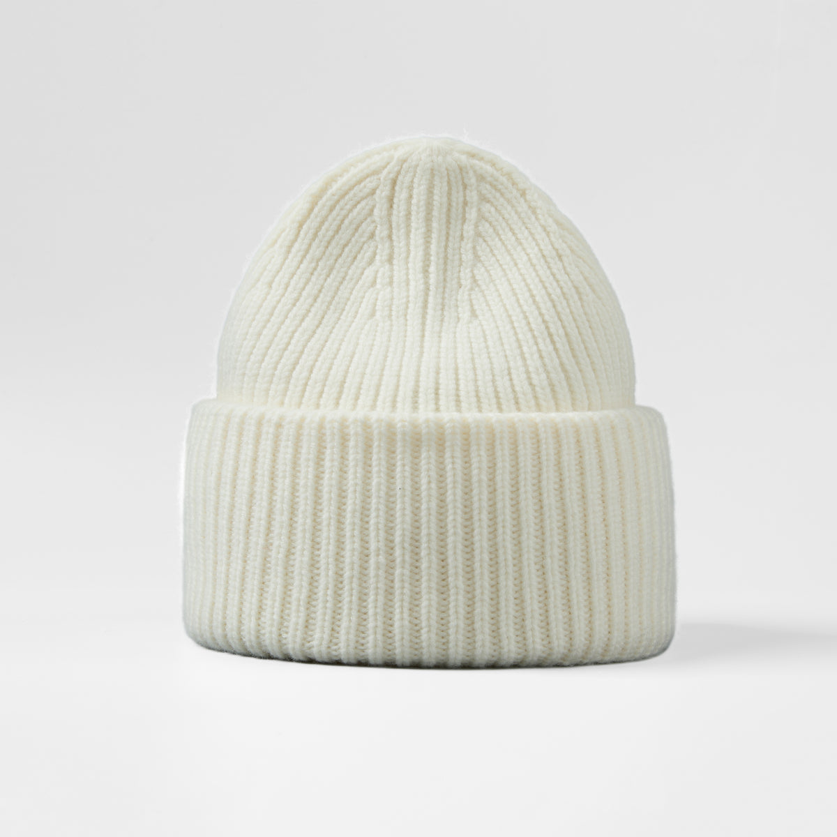 Blank High-Cuffed 100% Merino Wool Beanie - 1338     foremosthat