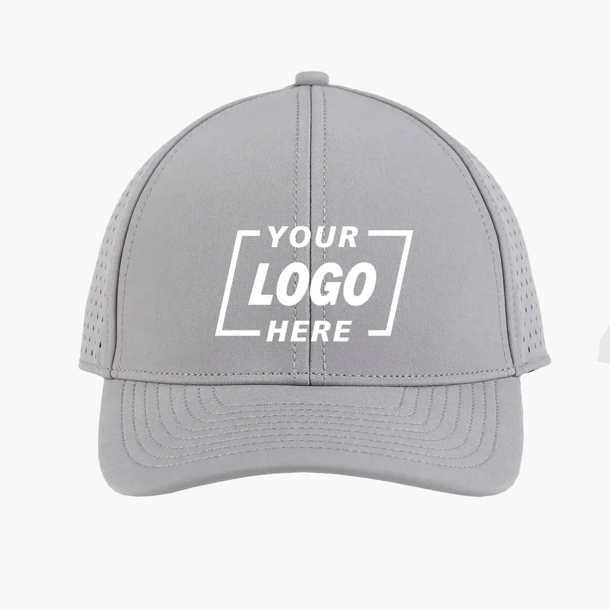 Blank 6 Panel Water Repellent Perforated Snapback Hats - 6266     Foremost Hat-Wholesale & Custom Hats