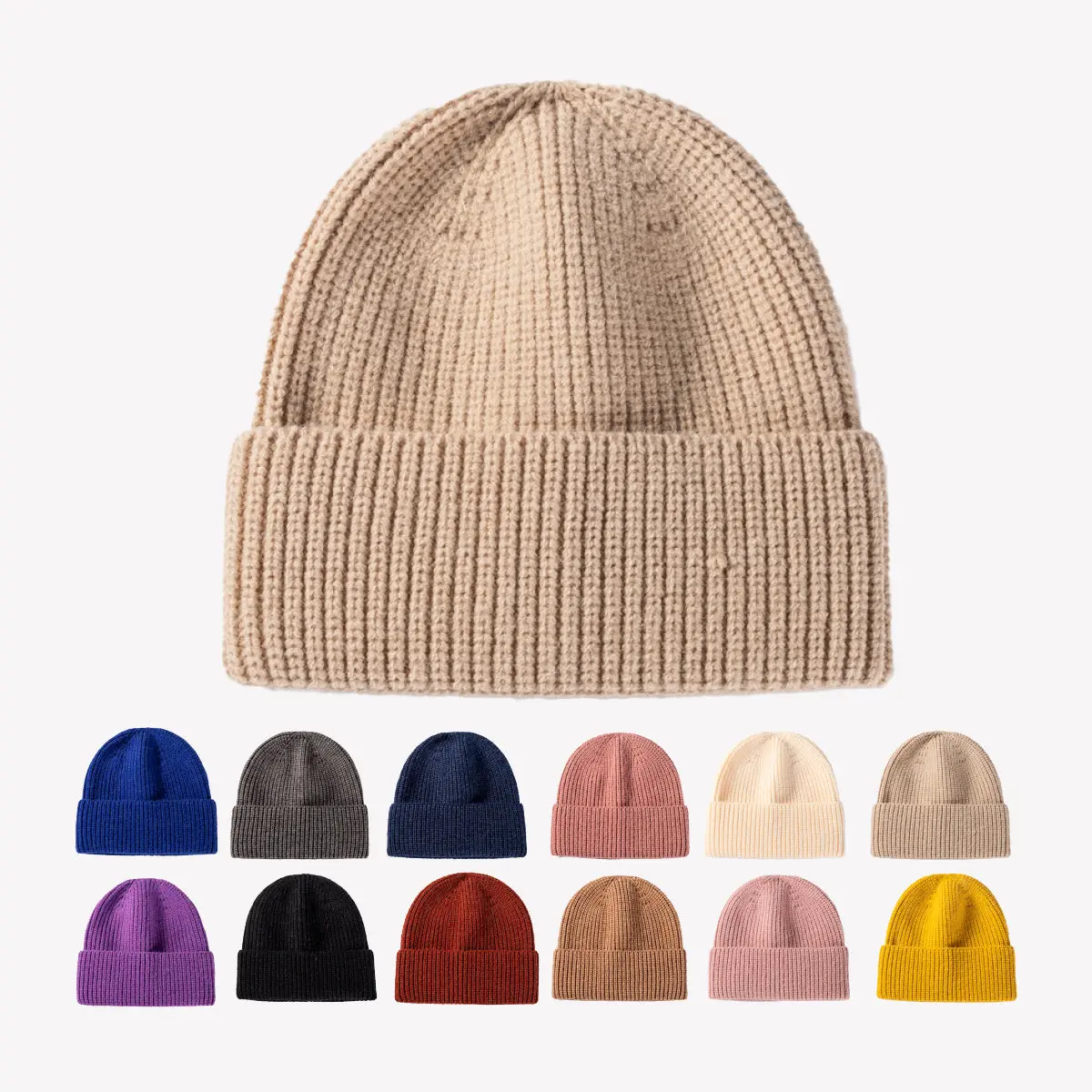 Blank & Custom Classic Ribbed Knit Beanie Wholesale - 218     Foremost Hat-Wholesale & Custom Hats