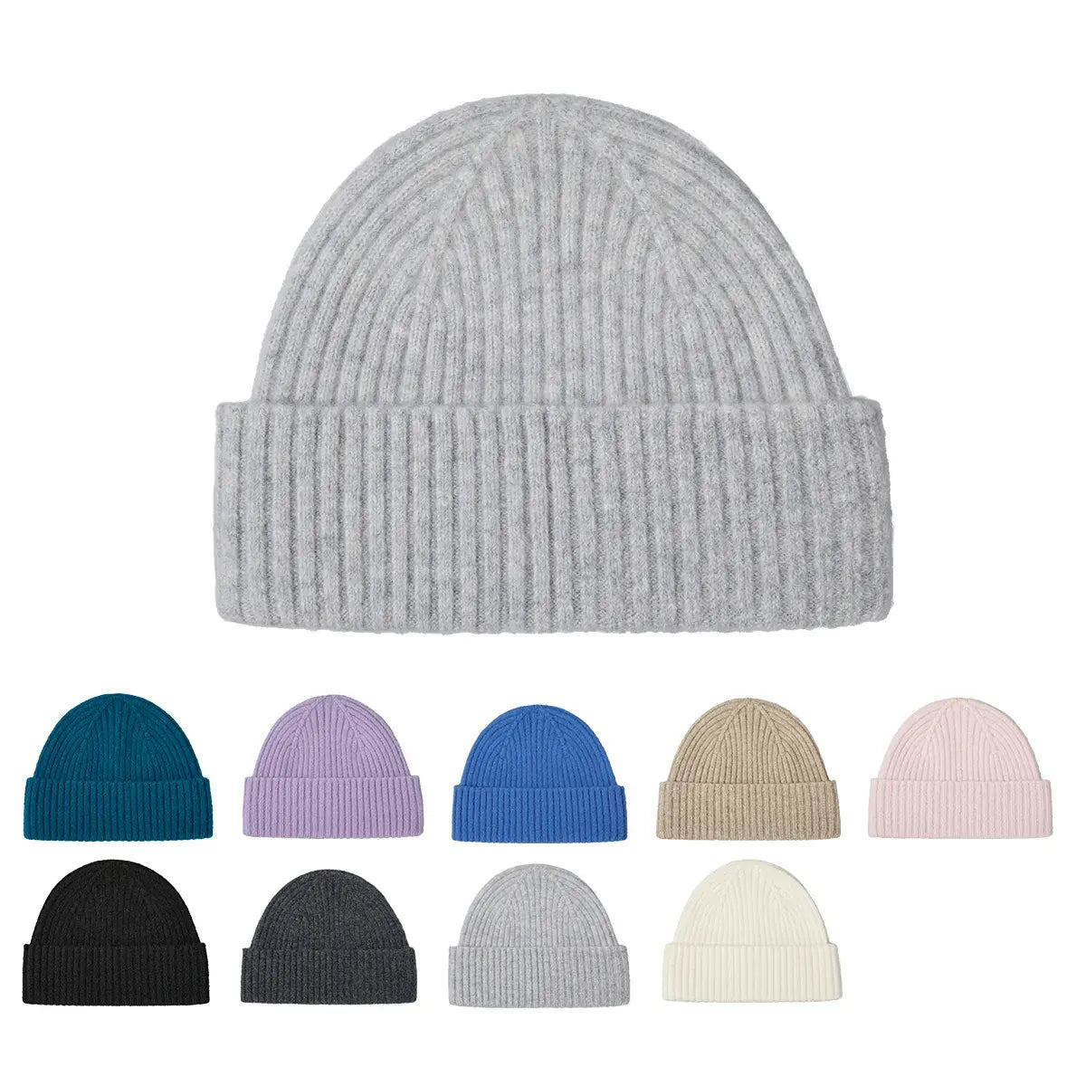 Blank Seamless 100% Merino Wool Beanie - 1224     Foremost Hat-Wholesale & Custom Hats