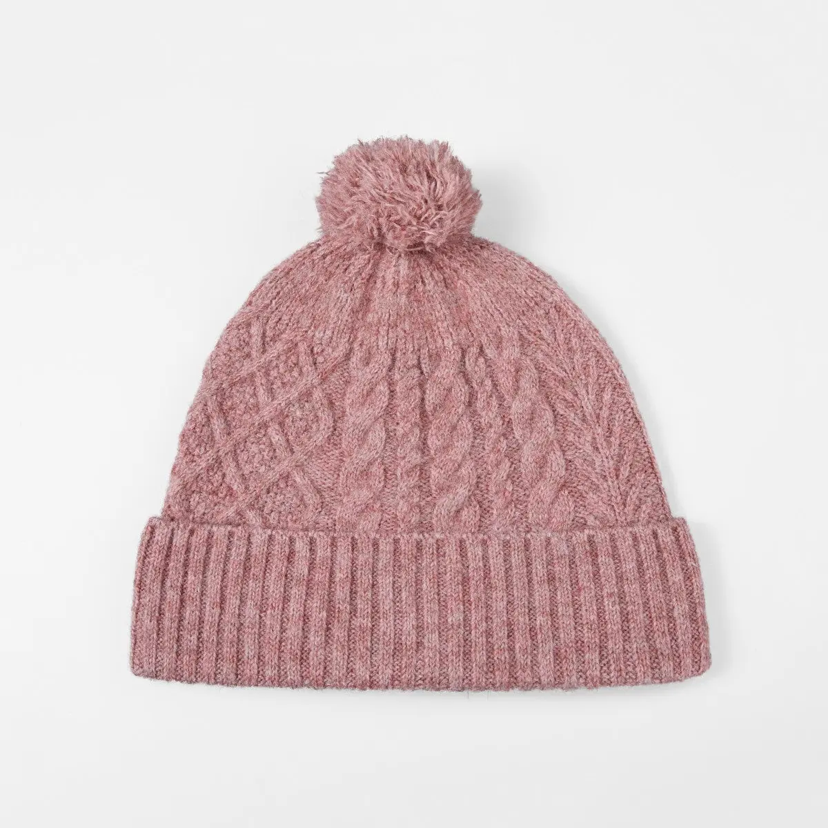 Blank Recycled Polyester Knitted Bobble Hat Wholesale - 1335     Foremost Hat-Wholesale & Custom Hats