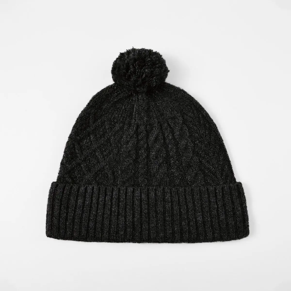 Blank Recycled Polyester Knitted Bobble Hat Wholesale - 1335     Foremost Hat-Wholesale & Custom Hats