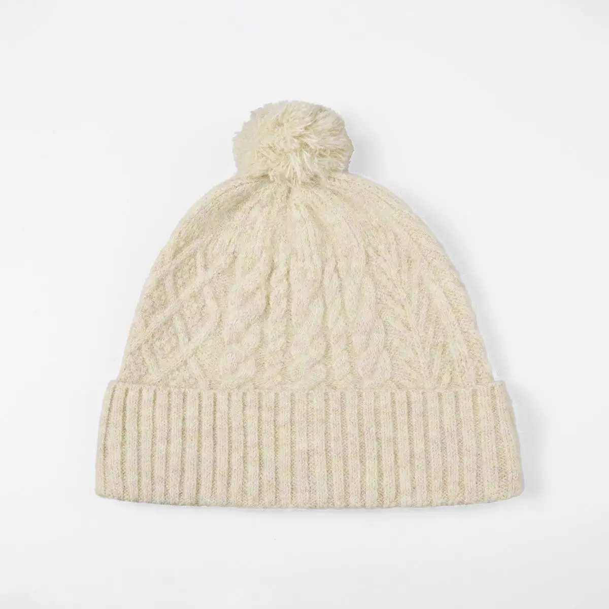 Blank Recycled Polyester Knitted Bobble Hat Wholesale - 1335     Foremost Hat-Wholesale & Custom Hats