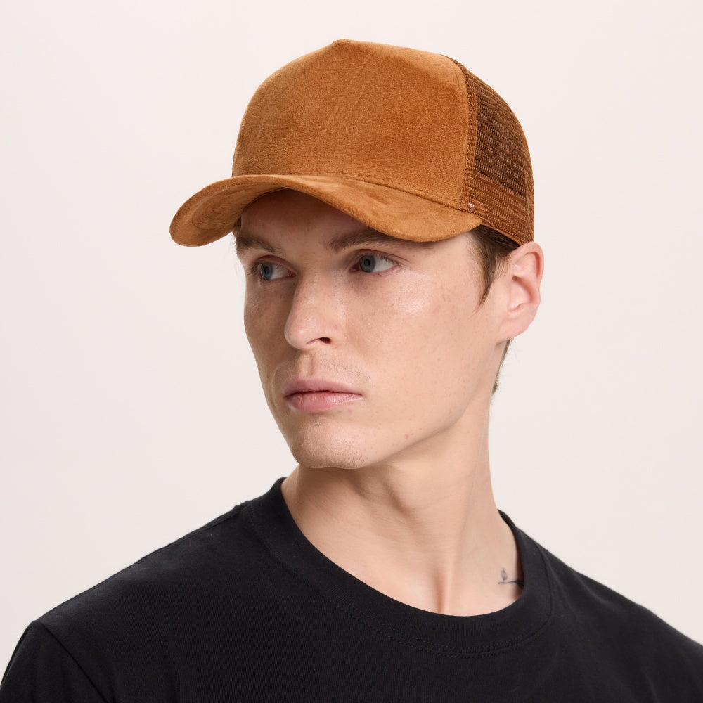 Blank 5 Panel Suede Trucker Hats Wholesale - 6710     Foremost Hat-Wholesale & Custom Hats