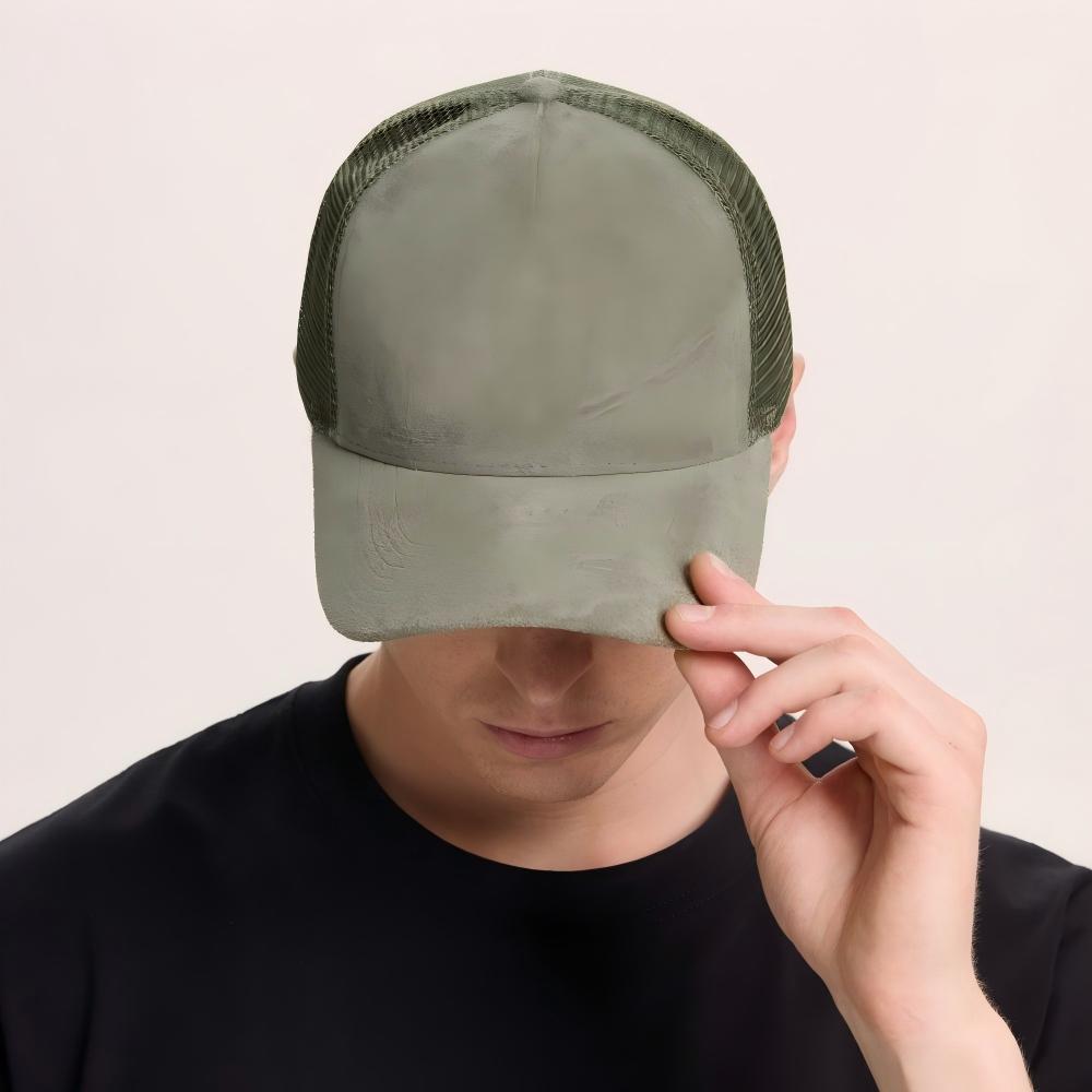 Blank 5 Panel Suede Trucker Hats Wholesale - 6710     Foremost Hat-Wholesale & Custom Hats