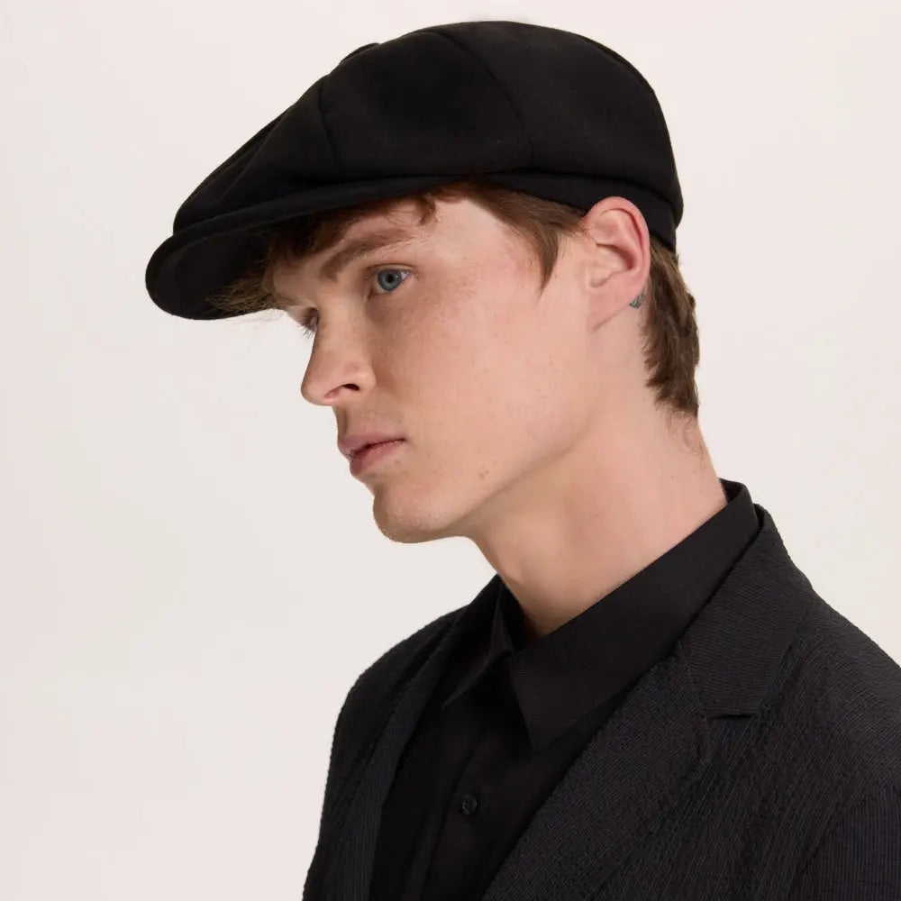 Blank Classic Plaid Newboy Cap -420   foremosthat