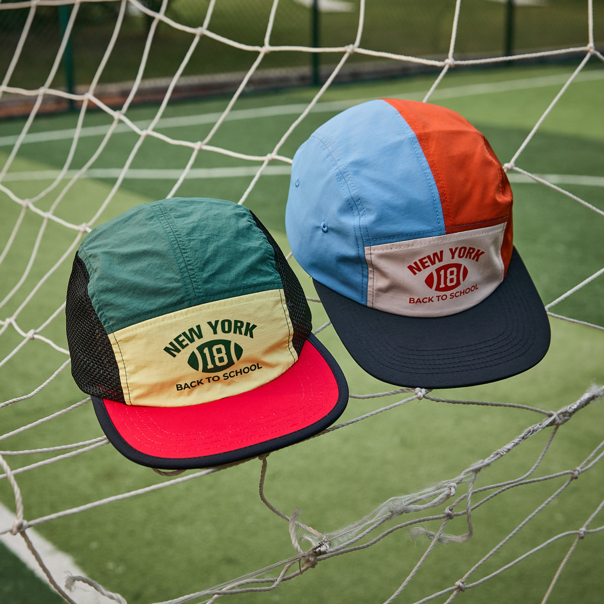 custom print nylon camper cap